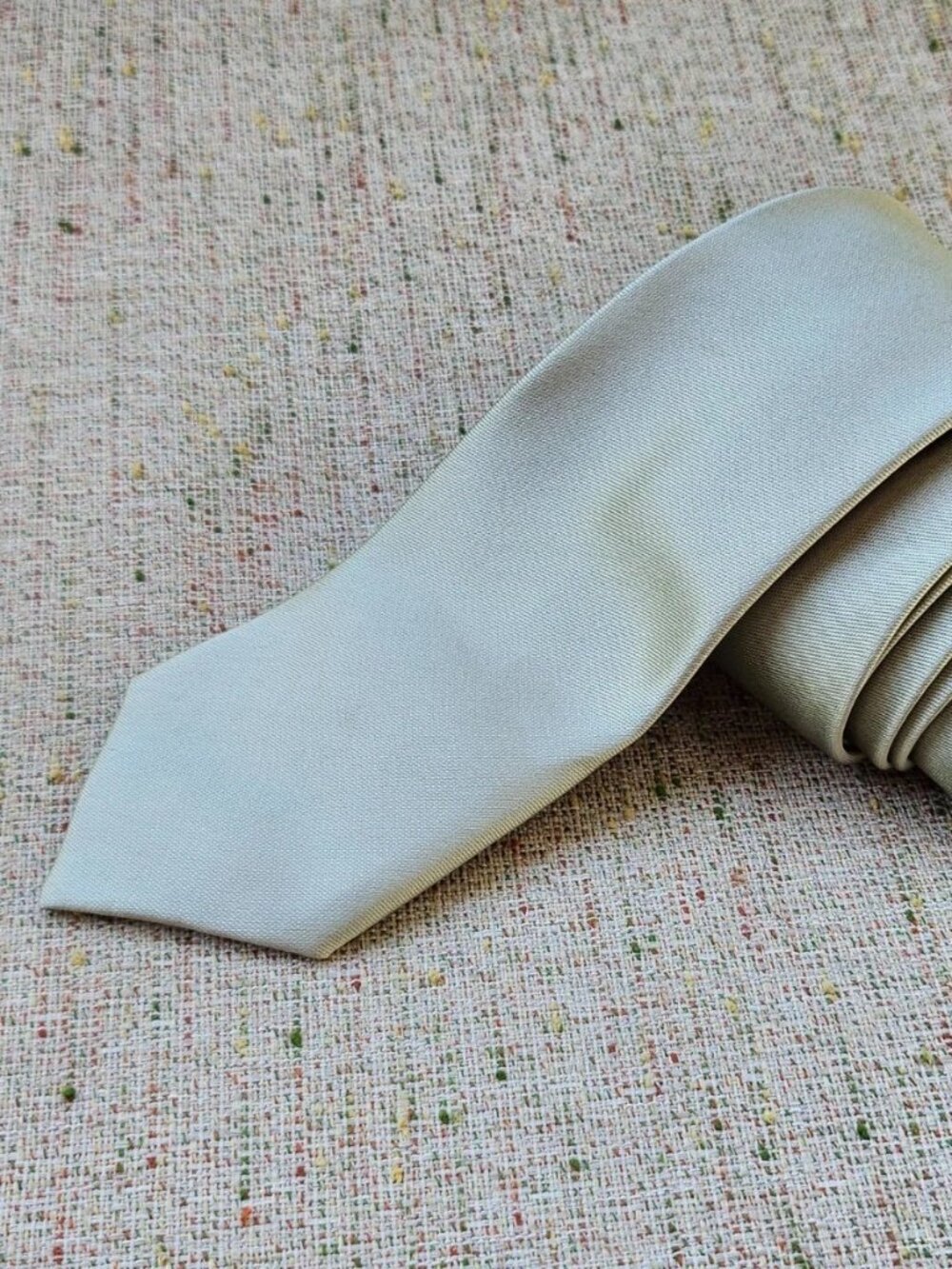 Slim Fit Necktie Men Classic Tie Light Green Tone Fashion Neck Tie New